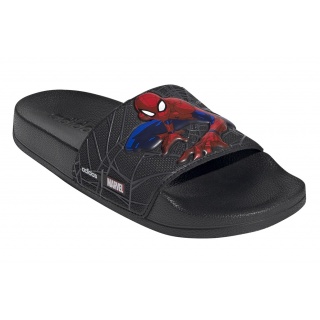 adidas Adilette Shower Marvel Spiderman schwarz Badeschuhe Kinder